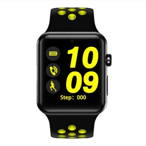 Ceas Smartwatch Telefon iUni DM09 Plus, Camera, BT, 1.54 inch, Yellow