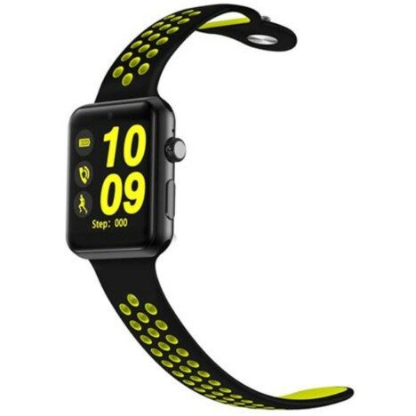 Ceas Smartwatch Telefon iUni DM09 Plus, Camera, BT, 1.54 inch, Yellow